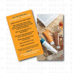 Sunless Tanner Tip Cards